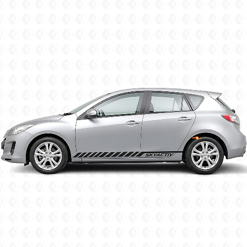 Skyactiv Lettering Strepen Zij Vinyl Decal Sticker voor Mazda Mazda3 2011-2013