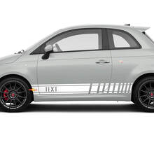 Aangepaste Tekst Grafische Racing Vinyl Sticker voor Fiat 500 Abarth 2