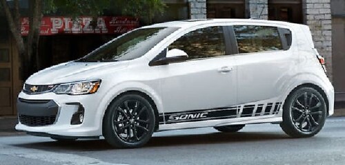 Racingstijl Zijstrips Vinyl Decal Kit Voor Chevrolet Sonic