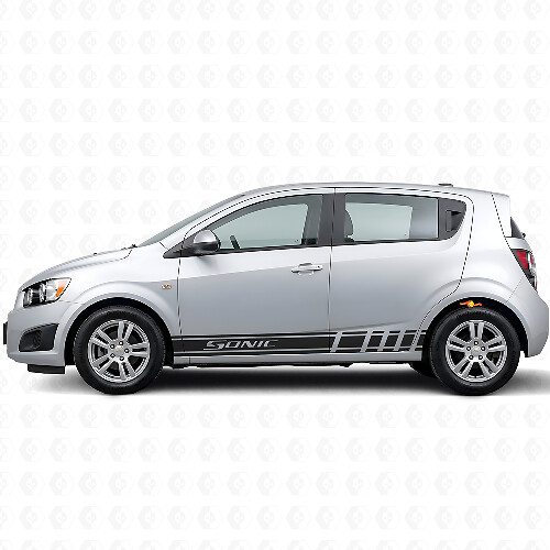 Racingstijl Zijstrips Vinyl Decal Kit Voor Chevrolet Sonic