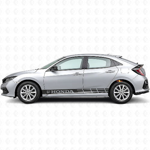 Racing Strepen Zij Vinyl Decal Sticker voor Honda Civic
