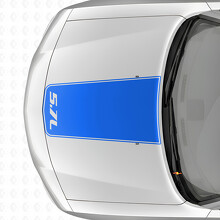 5.7L Blackout Outline Stripe Motorkap Vinyl Decal Sticker voor Dodge Charger 2006-2010_2