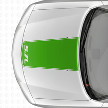 5.7L Blackout Outline Stripe Motorkap Vinyl Decal Sticker voor Dodge Charger 2006-2010_3