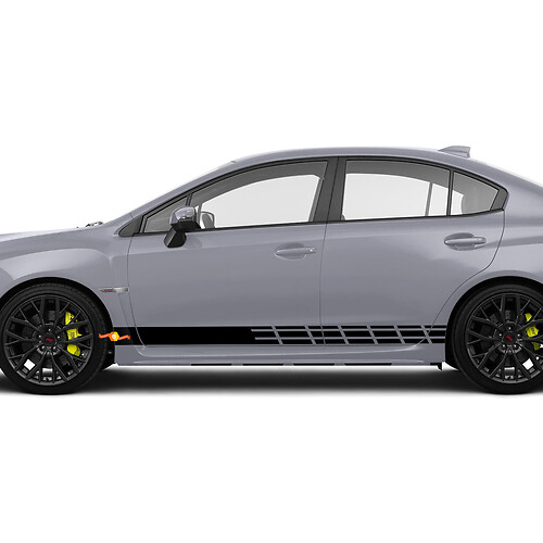 Zijvinylset met accentstrepen voor Subaru BRZ WRX Outback
