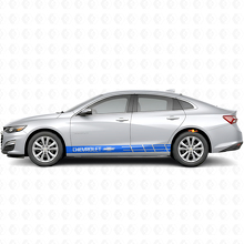 Merkspecifieke strepen zij vinyl sticker voor Chevrolet Malibu_2
