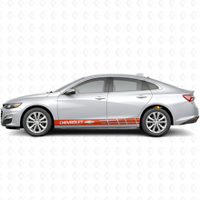 Merkspecifieke strepen zij vinyl sticker voor Chevrolet Malibu_4