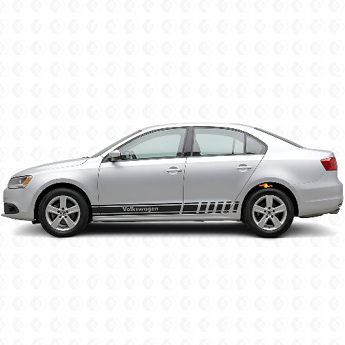 Accentstrepen Zijkant Vinyl Decal Sticker voor Volkswagen Jetta