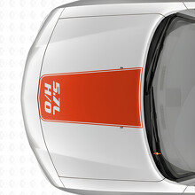5.7L H/O Blackout Outline Stripe Motorkap Vinyl Decal Sticker voor Dodge Charger 2006-2010_4