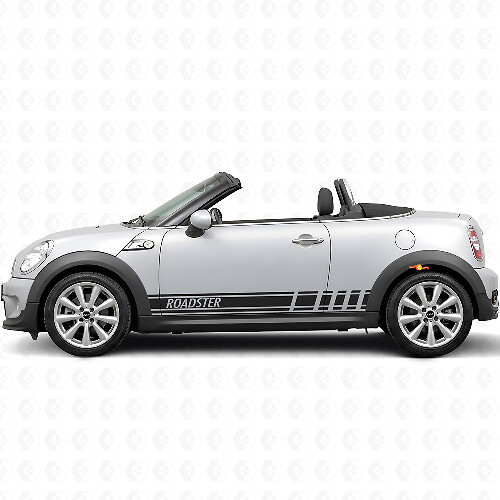 Racing stijl strepen zij vinyl decal sticker voor MINI Roadster