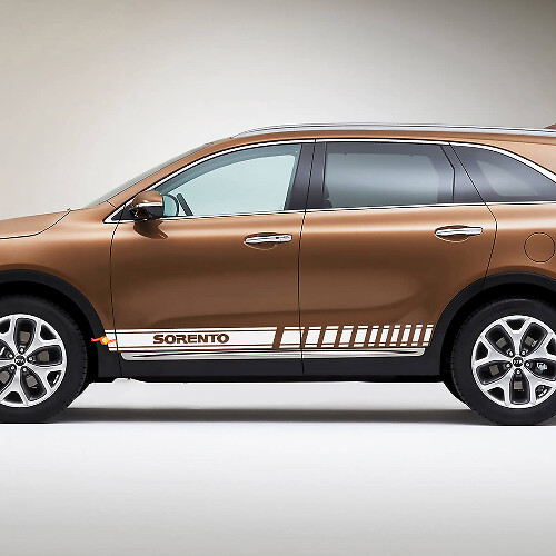 Side Racing Stripes Vinyl Decal Sticker geschikt voor Kia Sorento
