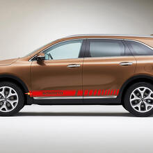 Side Racing Stripes Vinyl Decal Sticker geschikt voor Kia Sorento
 2