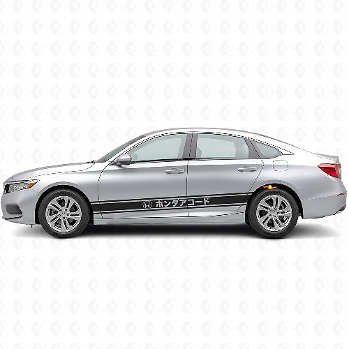 Japanse stijl race-strepen zijkant vinyl decal sticker voor Honda Accord