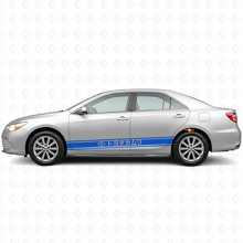 Japanse stijl strepen Deurzijvinylsticker voor Toyota Camry_2