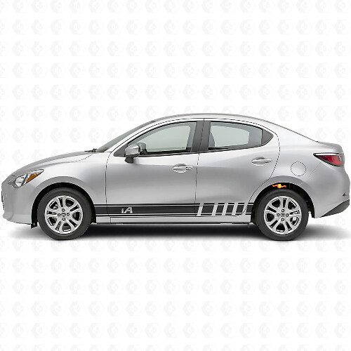 iA Zijkant Racing Strepen Vinyl Decal Kit voor Scion iA of Toyota Yaris iA