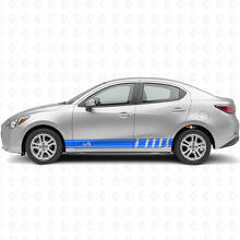 iA Zijkant Racing Strepen Vinyl Decal Kit voor Scion iA of Toyota Yaris iA_2