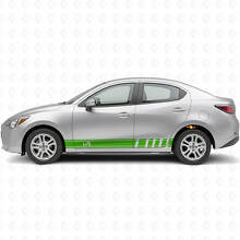iA Zijkant Racing Strepen Vinyl Decal Kit voor Scion iA of Toyota Yaris iA_3