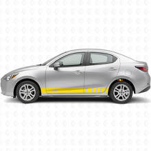 iA Zijkant Racing Strepen Vinyl Decal Kit voor Scion iA of Toyota Yaris iA_5