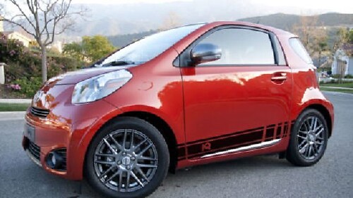 2X meerdere kleuren grafische iQ-symbool autorace vinyl sticker sticker