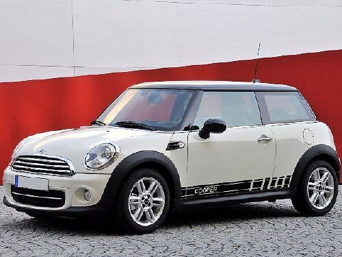 2X meerdere kleuren grafische strip Cooper Symbol Car Racing Vinyl Decal Sticker