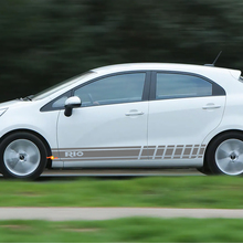 Side Racing Stripes Vinyl Decal Sticker geschikt voor Kia Rio
 3