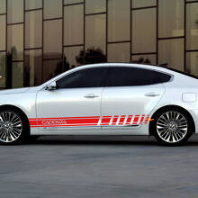 Side Racing Stripes Vinyl Decal Sticker geschikt voor Kia Cadenza
 2