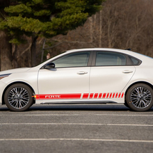 Side Racing Stripes Vinyl Decal Sticker geschikt voor Kia Forte
 2