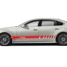 Side Racing Stripes Vinyl Decal Sticker geschikt voor Kia K900
 2