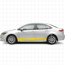 Gemerkt Racing Strepen Zijde Vinyl Decal Sticker voor Toyota Corolla_5