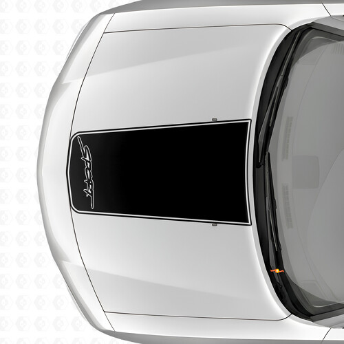 Sport Blackout Outline Stripe Motorkap Vinyl Decal Sticker voor Dodge Charger 2006-2010