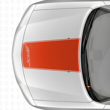 Sport Blackout Outline Stripe Motorkap Vinyl Decal Sticker voor Dodge Charger 2006-2010_4