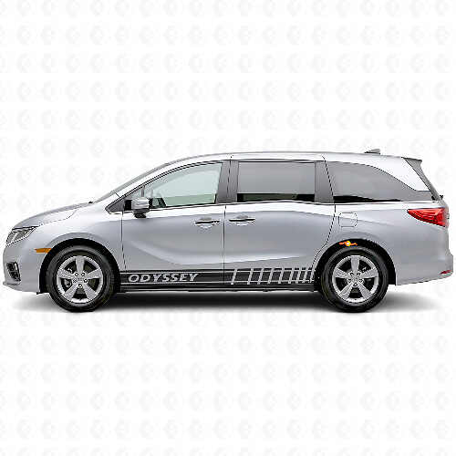 Racing-stijl strepen zij vinyl decal sticker voor Honda Odyssey 2018-2020