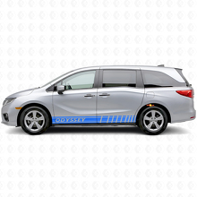Racing-stijl strepen zij vinyl decal sticker voor Honda Odyssey 2018-2020_2