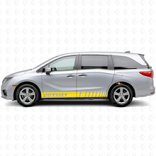 Racing-stijl strepen zij vinyl decal sticker voor Honda Odyssey 2018-2020_5