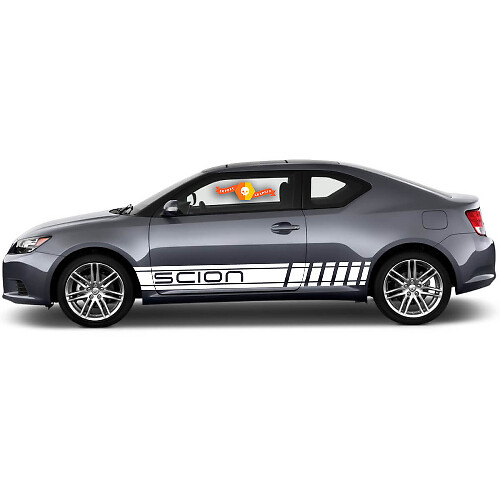 Scion Rocker Panel Racing Strepen Vinyl Decal Kit