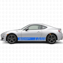 Gemerkt Racing Stijl Strepen Zij Vinyl Decal Kit voor Scion FR-S_2