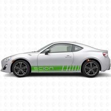 Gemerkt Racing Stijl Strepen Zij Vinyl Decal Kit voor Scion FR-S_3