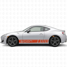 Gemerkt Racing Stijl Strepen Zij Vinyl Decal Kit voor Scion FR-S_4