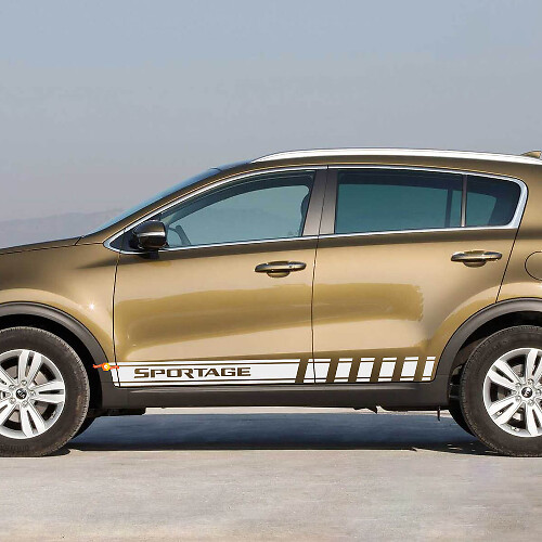 Side Racing Stripes Vinyl Decal Sticker geschikt voor Kia Sportage
