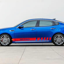Side Racing Stripes Vinyl Decal Sticker geschikt voor Kia Optima
 2
