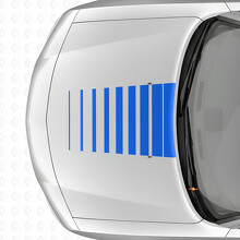 Strobe Style Strepen Motorkap Vinyl Decal Sticker voor Dodge Charger 2006-2010_2