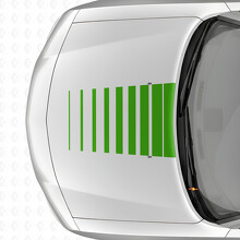 Strobe Style Strepen Motorkap Vinyl Decal Sticker voor Dodge Charger 2006-2010_3