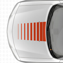 Strobe Style Strepen Motorkap Vinyl Decal Sticker voor Dodge Charger 2006-2010_4