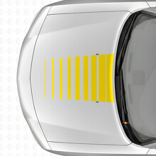 Strobe Style Strepen Motorkap Vinyl Decal Sticker voor Dodge Charger 2006-2010_5