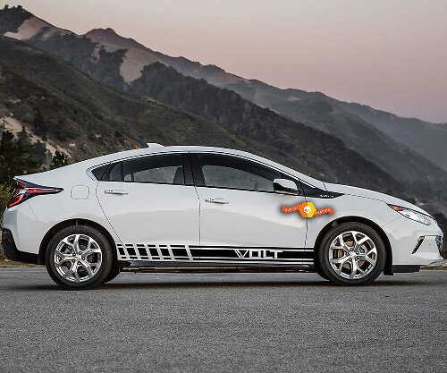 2X meerdere kleuren graphics Chevrolet Volt symbool autorace vinyl sticker
