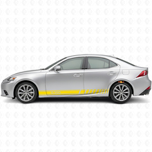 IS350 Logo Racing Strepen Zij Vinyl Decal Sticker voor Lexus IS 2014-2020_5