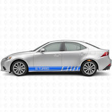 IS Turbo Stijl Strepen Zij Vinyl Decal Sticker voor Lexus IS_2