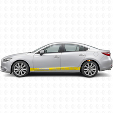Geëtikte Strepen Zij Vinyl Decal Sticker voor Mazda Mazda3_5