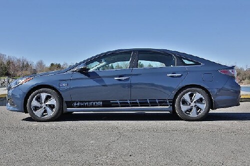 Grafische Sonata / Accent / Loniq Car Racing-sticker met meerdere kleuren