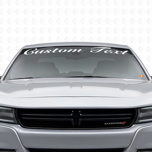 Aangepaste tekst handgeschreven stijl voorruitraam vinyl sticker voor Dodge Charger 2015-2026