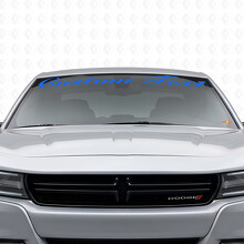 Aangepaste tekst handgeschreven stijl voorruitraam vinyl sticker voor Dodge Charger 2015-2026_2